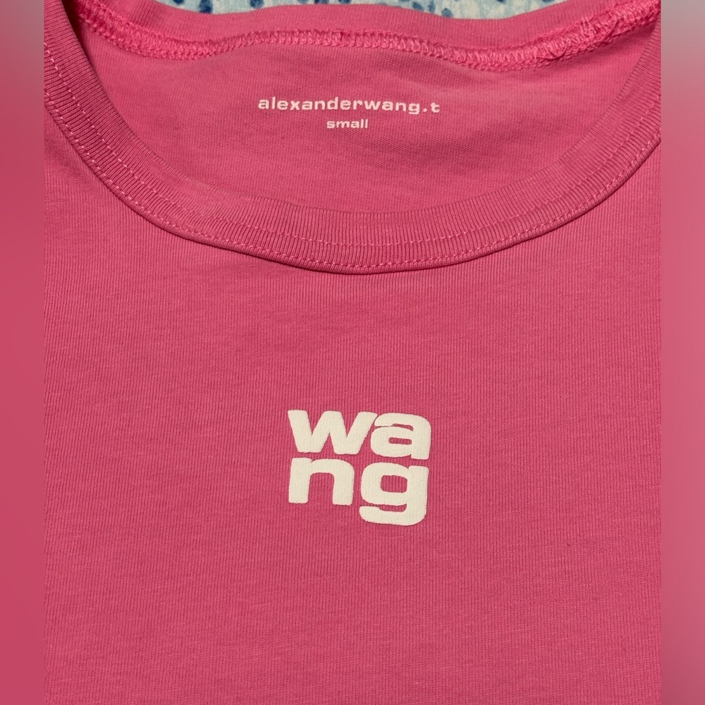 Alexandra Wang Small Pink Logo Top - Picture 2 of 9